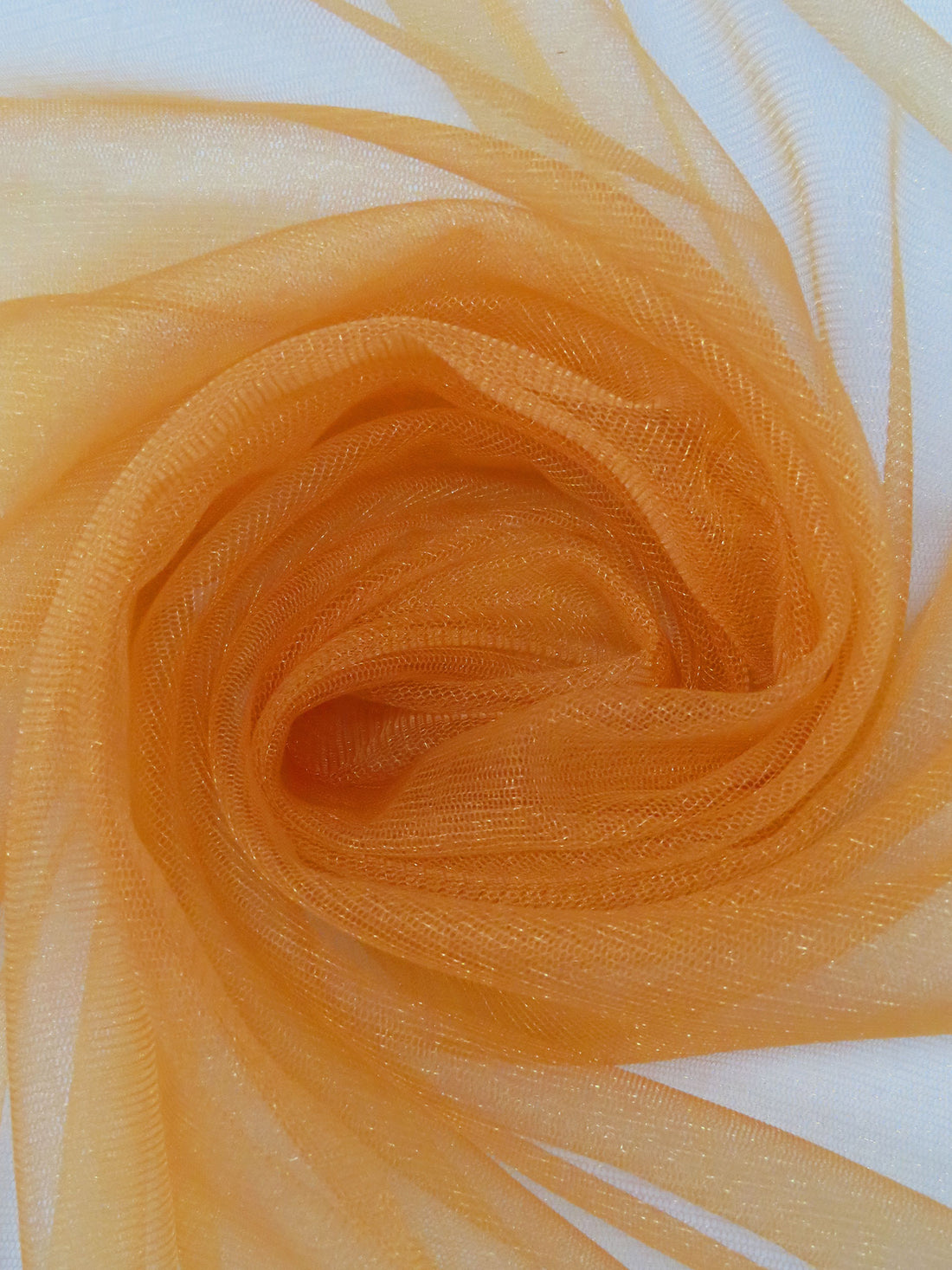 Alloy Orange 100% Polyester Crystal Tulle 54W