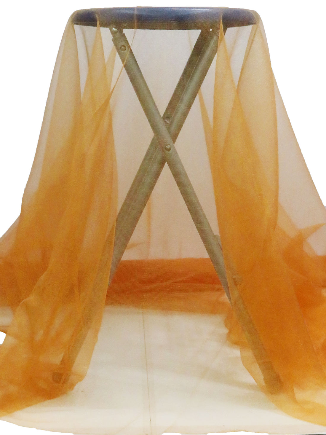 Alloy Orange 100% Polyester Crystal Tulle 54W