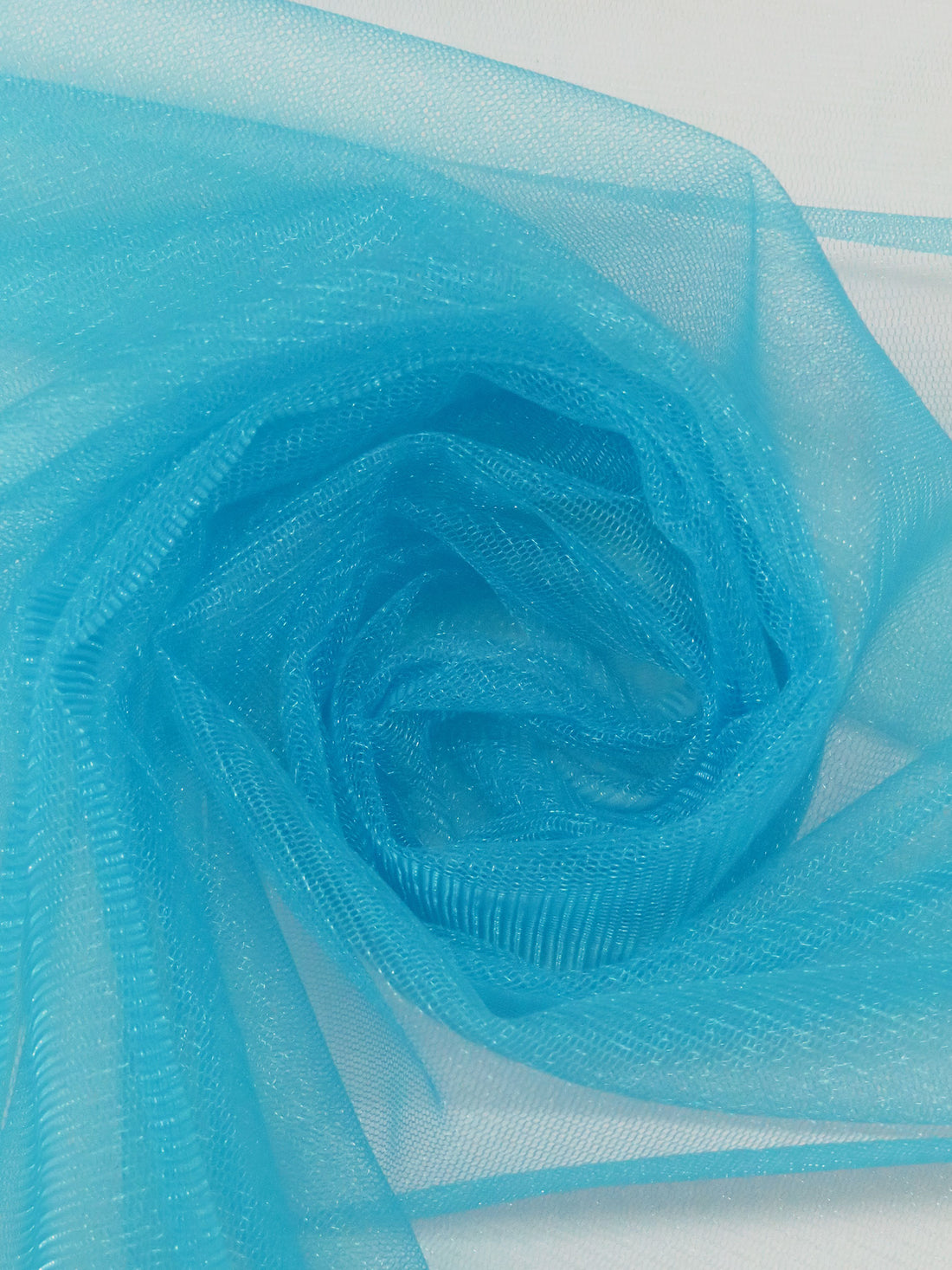 Bondi Blue 100% Polyester Crystal Tulle 62W