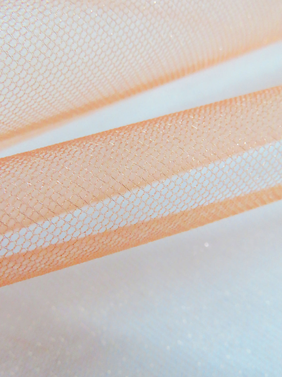 Mandarin Orange 100% Polyester Crystal Tulle 64W