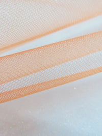 Mandarin Orange 100% Polyester Crystal Tulle 64W