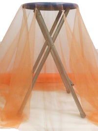 Mandarin Orange 100% Polyester Crystal Tulle 64W