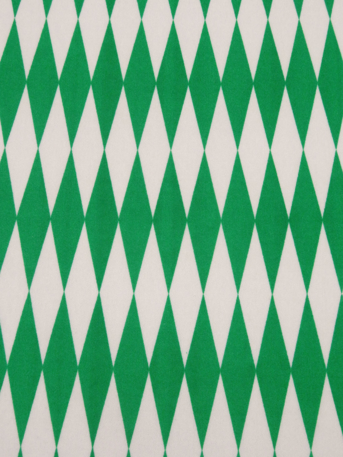 Medium Green/Off-White Polyester/Lycra Diamond Print FTY Knit 59W