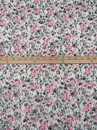 Pale Mint/Fuchsia/Pumpkin/Multi Rayon/Lycra Abstract Floral Print Jersey Knit 64W
