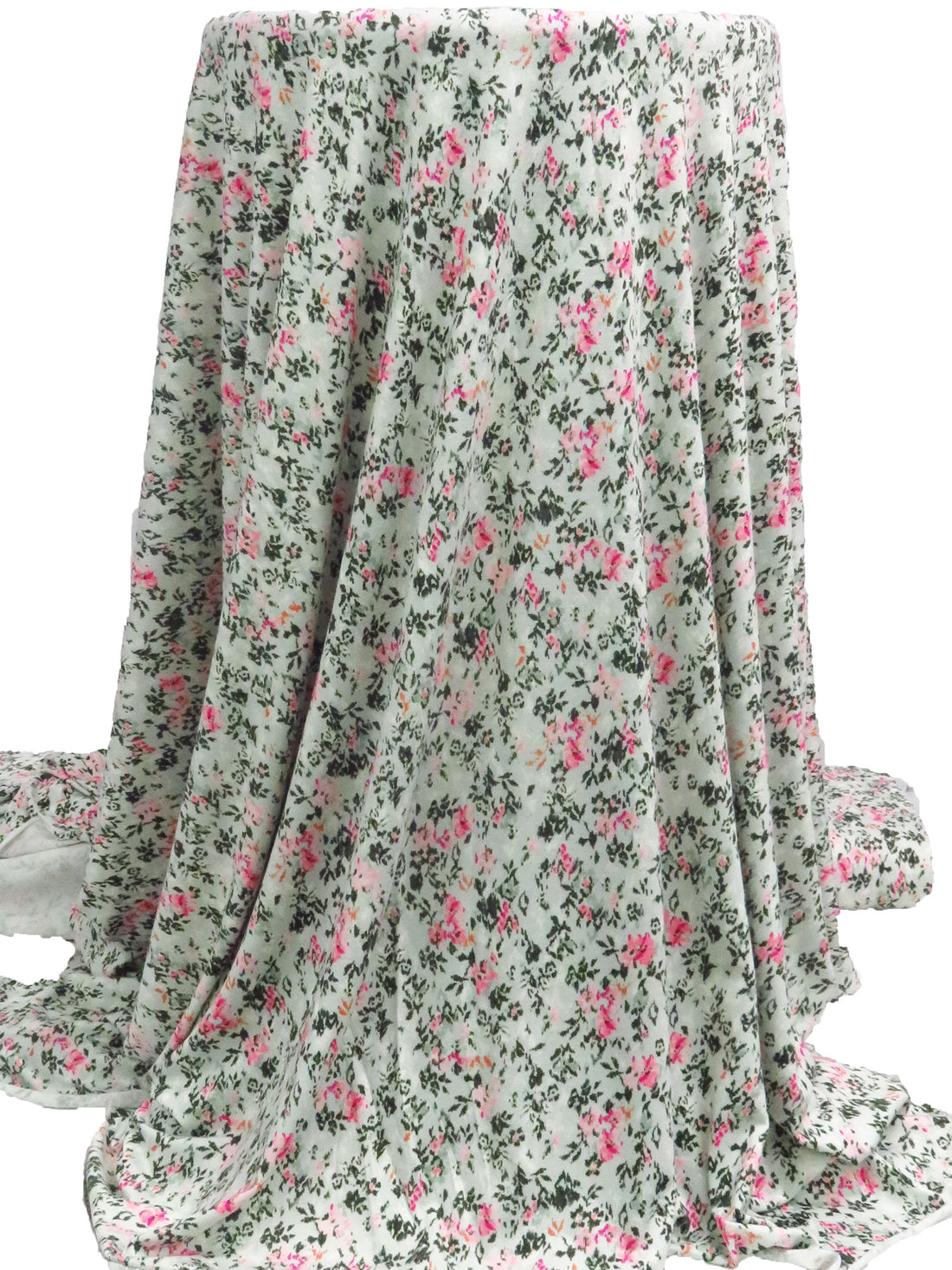 Pale Mint/Fuchsia/Pumpkin/Multi Rayon/Lycra Abstract Floral Print Jersey Knit 64W