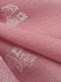 Old Rose/White 100% Rayon Folk Floral Print Crinkle Challis 48W