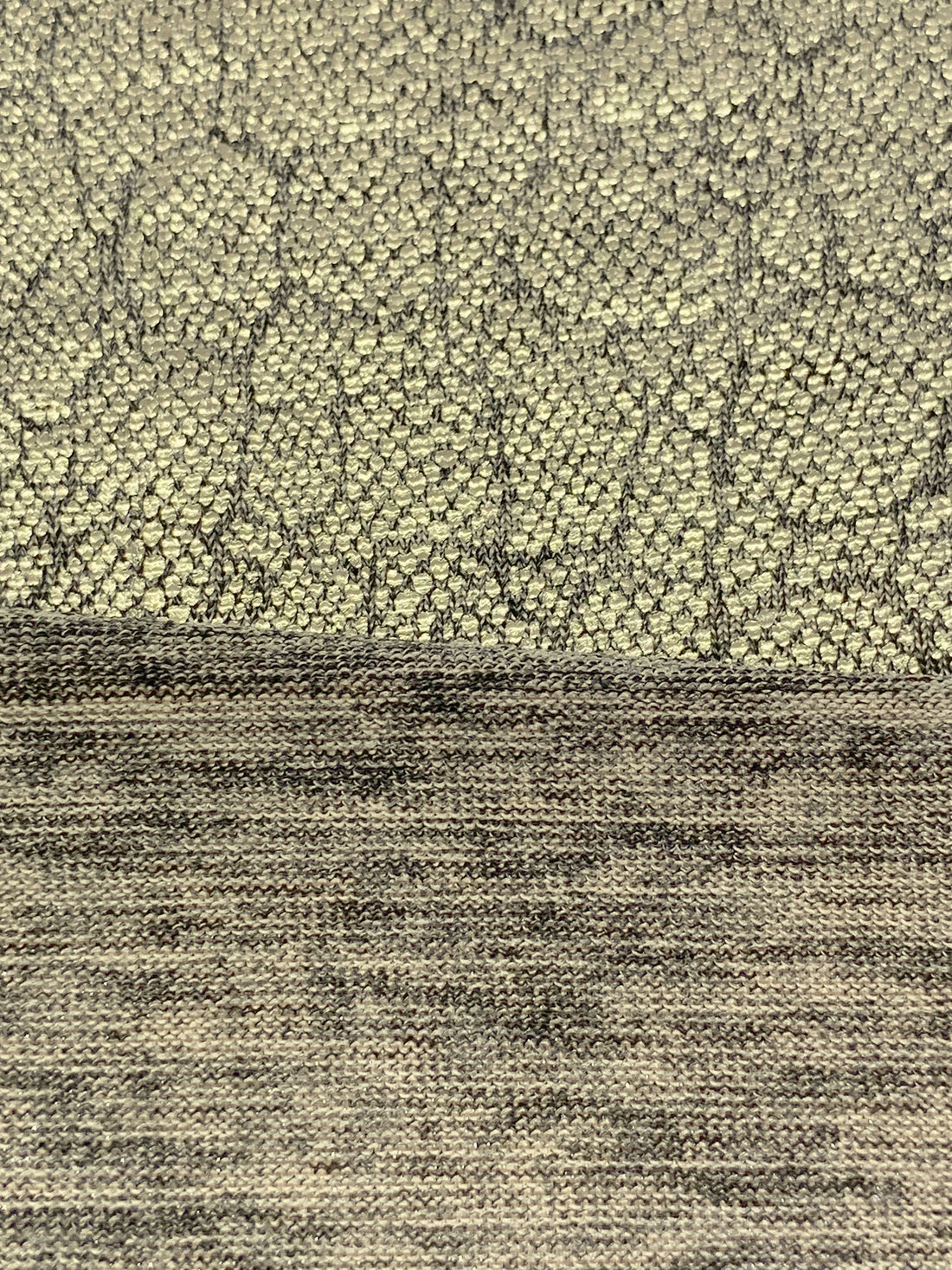 Metallic Gold Polyester/Lurex/Lycra Cracked Foil Print Shimmer Knit 56W