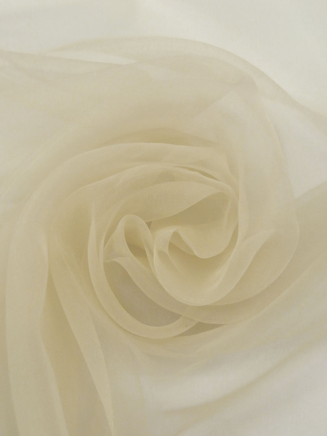 Ecru 100% Polyester Organza 60W