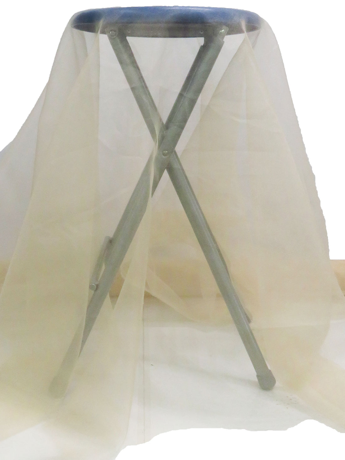 Ecru 100% Polyester Organza 60W