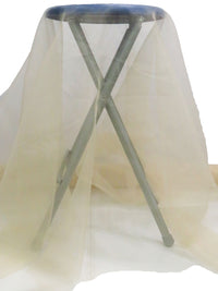 Ecru 100% Polyester Organza 60W