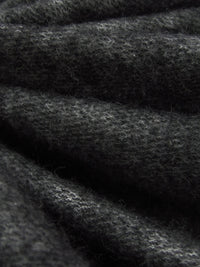 Charcoal/White Cotton/Polyester Brushed Sweater Knit 60W