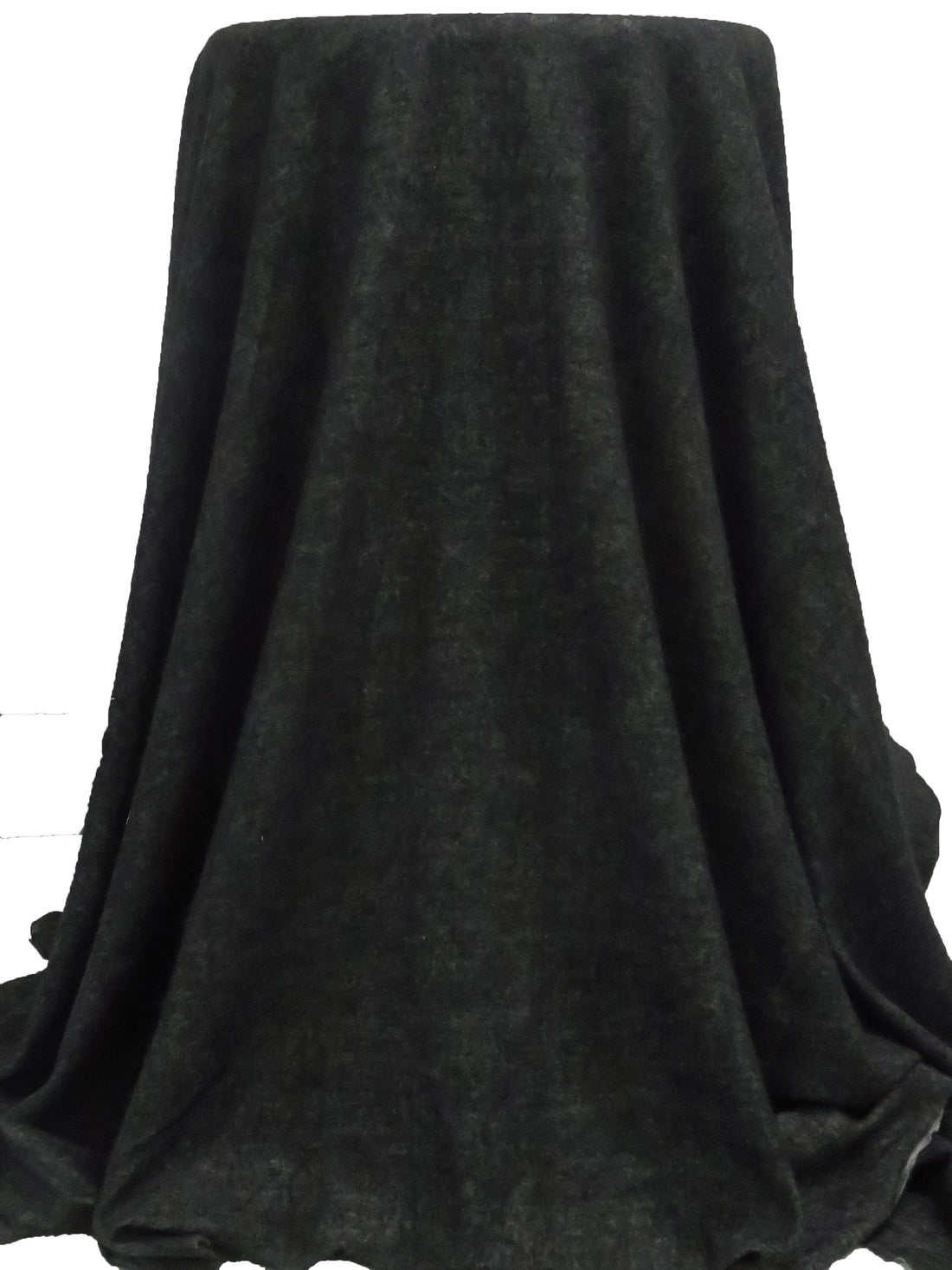 Charcoal/White Cotton/Polyester Brushed Sweater Knit 60W