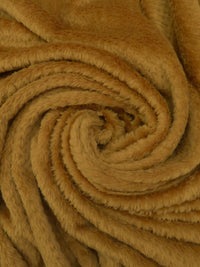 Golden Brown 100% Polyester Check Weave High Loft Fleece - Polartec - 62W
