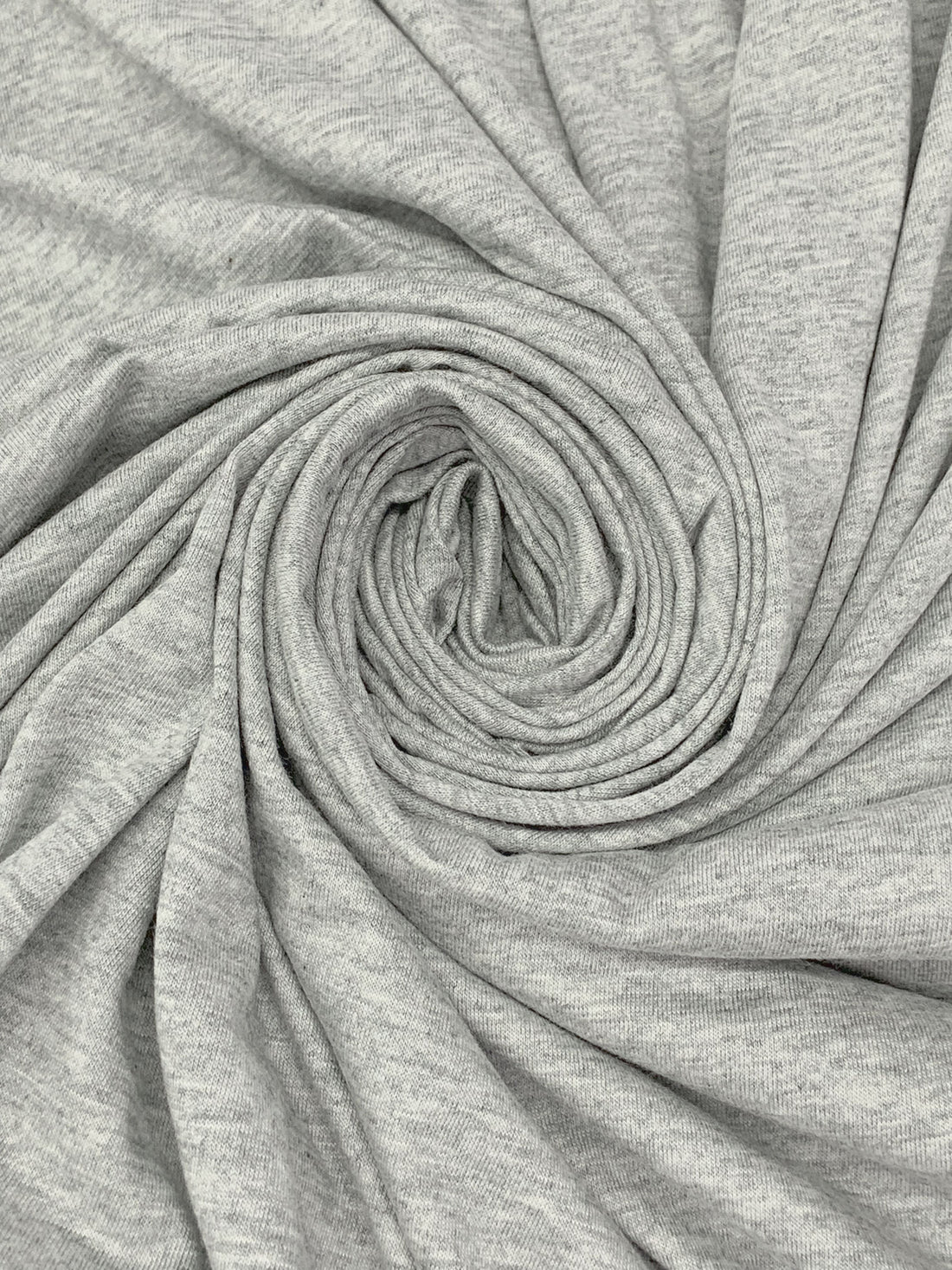 Ash Gray Rayon/Lycra Heathered Jersey Knit 62W