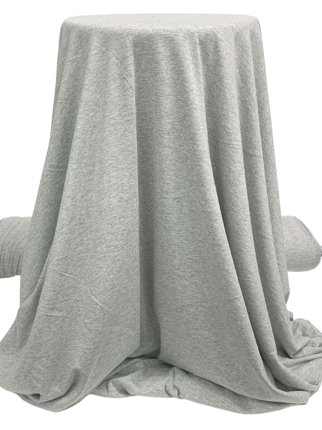 Ash Gray Rayon/Lycra Heathered Jersey Knit 62W