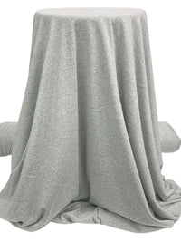 Ash Gray Rayon/Lycra Heathered Jersey Knit 62W