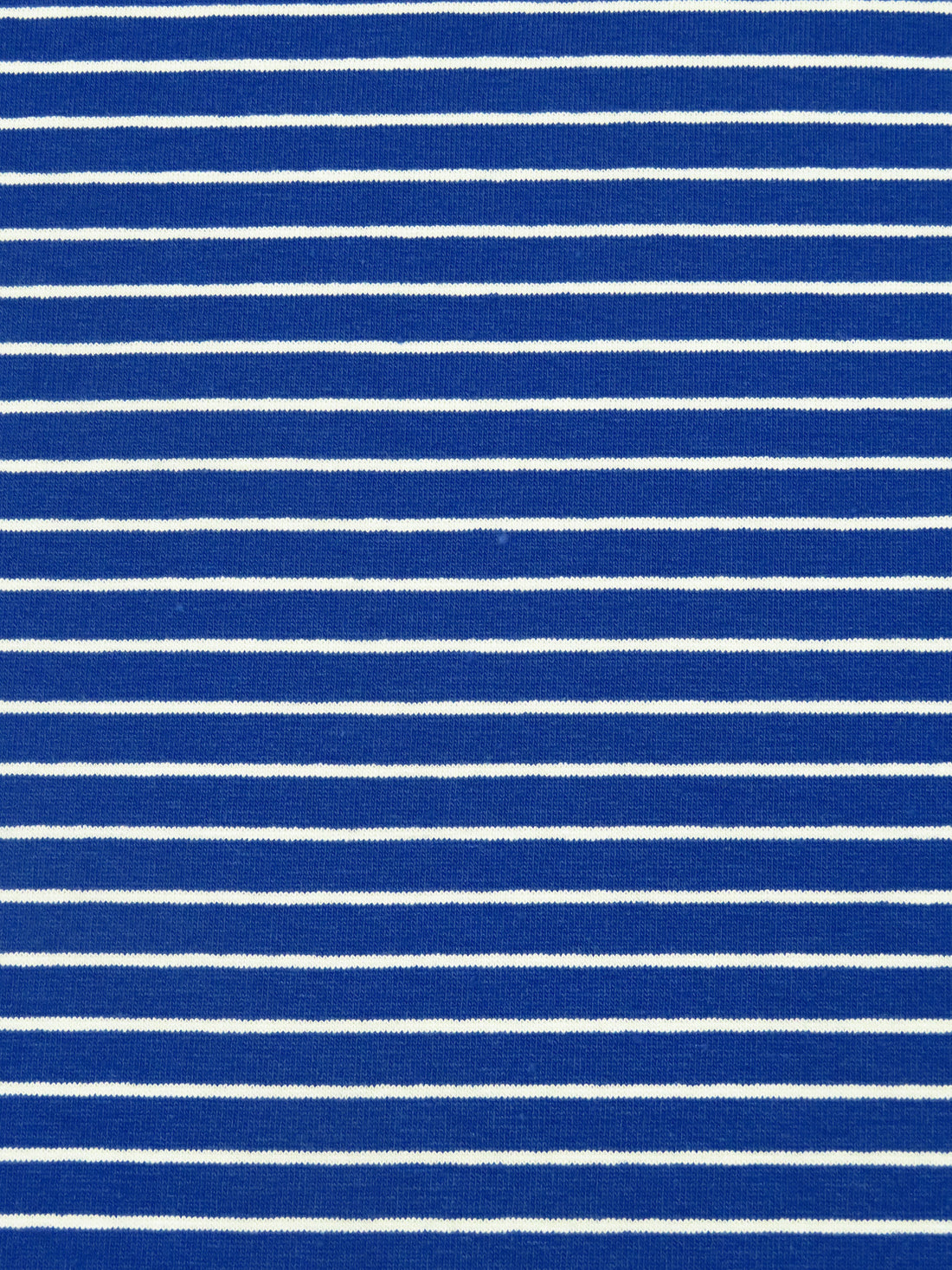 Dark Cornflower Blue/White Rayon/Lycra Horizontal Stripe Weave Jersey knit 60W