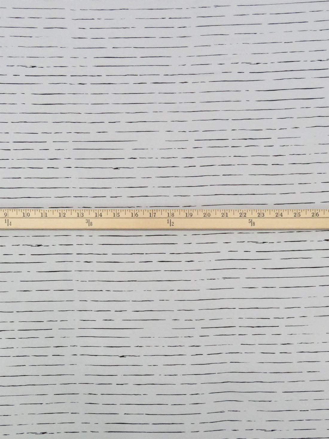 Silvery Gray/Black Rayon/Lycra Horizontal Broken Stripe Print Jersey Knit 60W