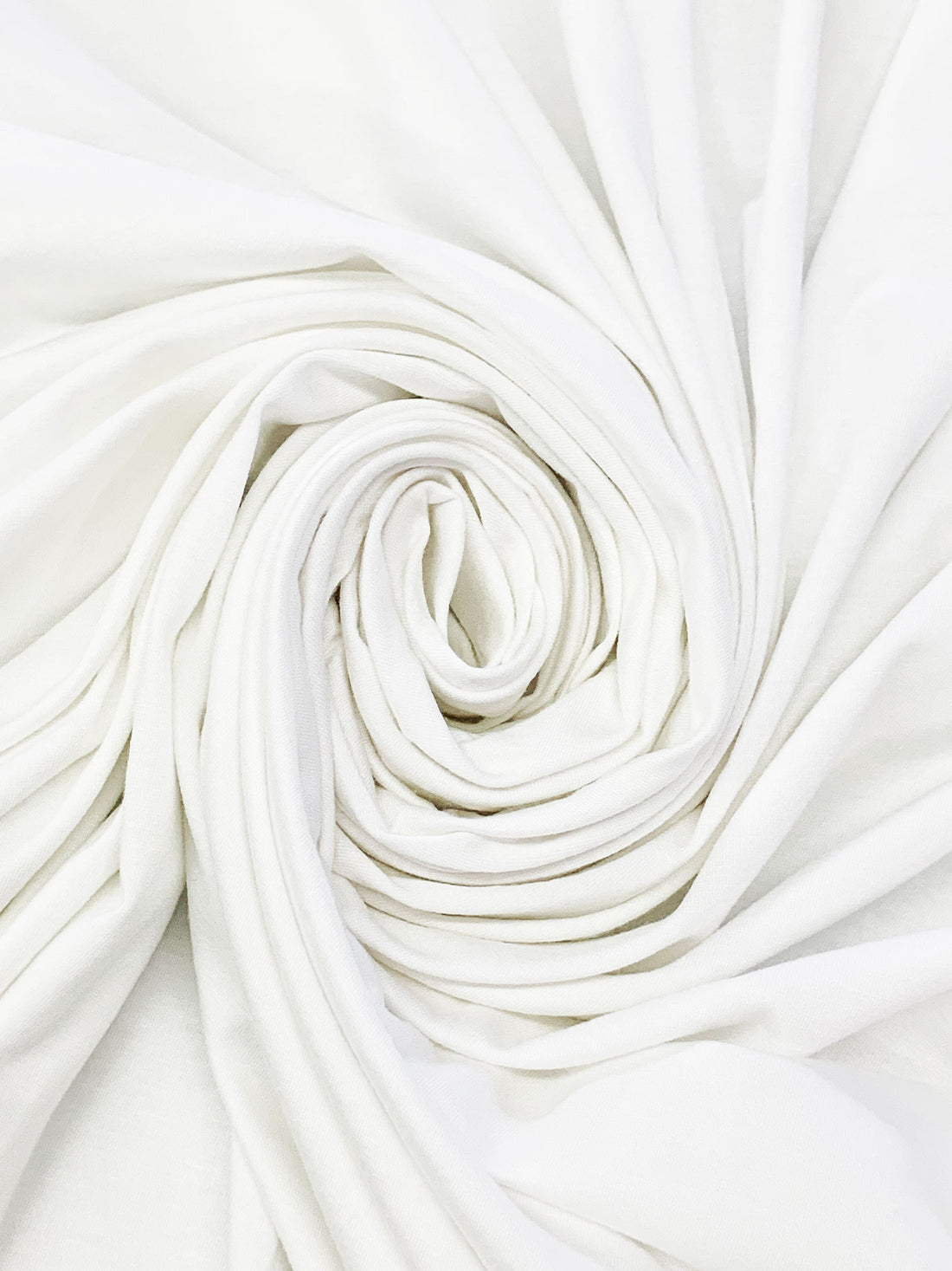 White Rayon/Lycra Jersey Knit 58W