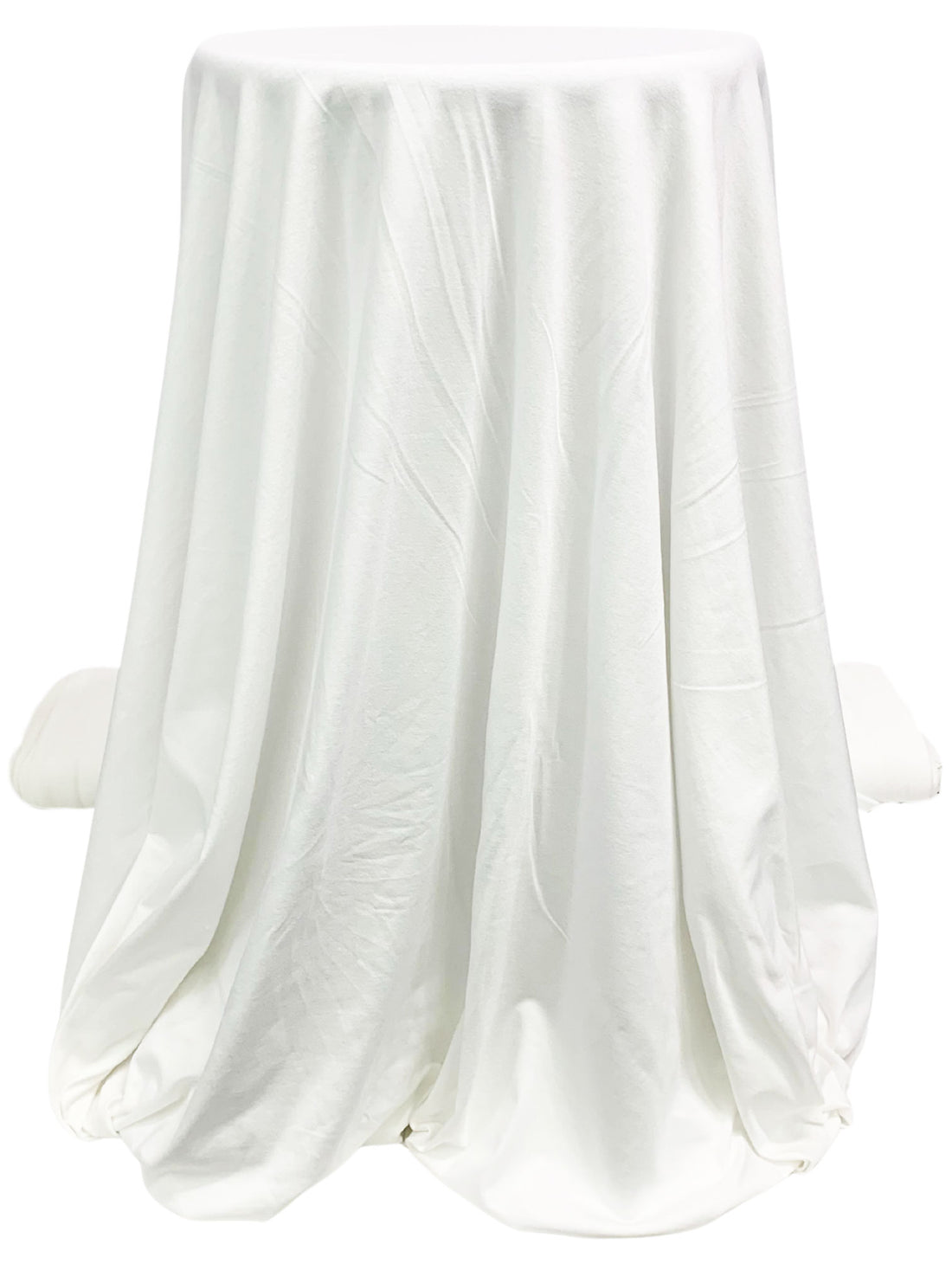 White Rayon/Lycra Jersey Knit 58W