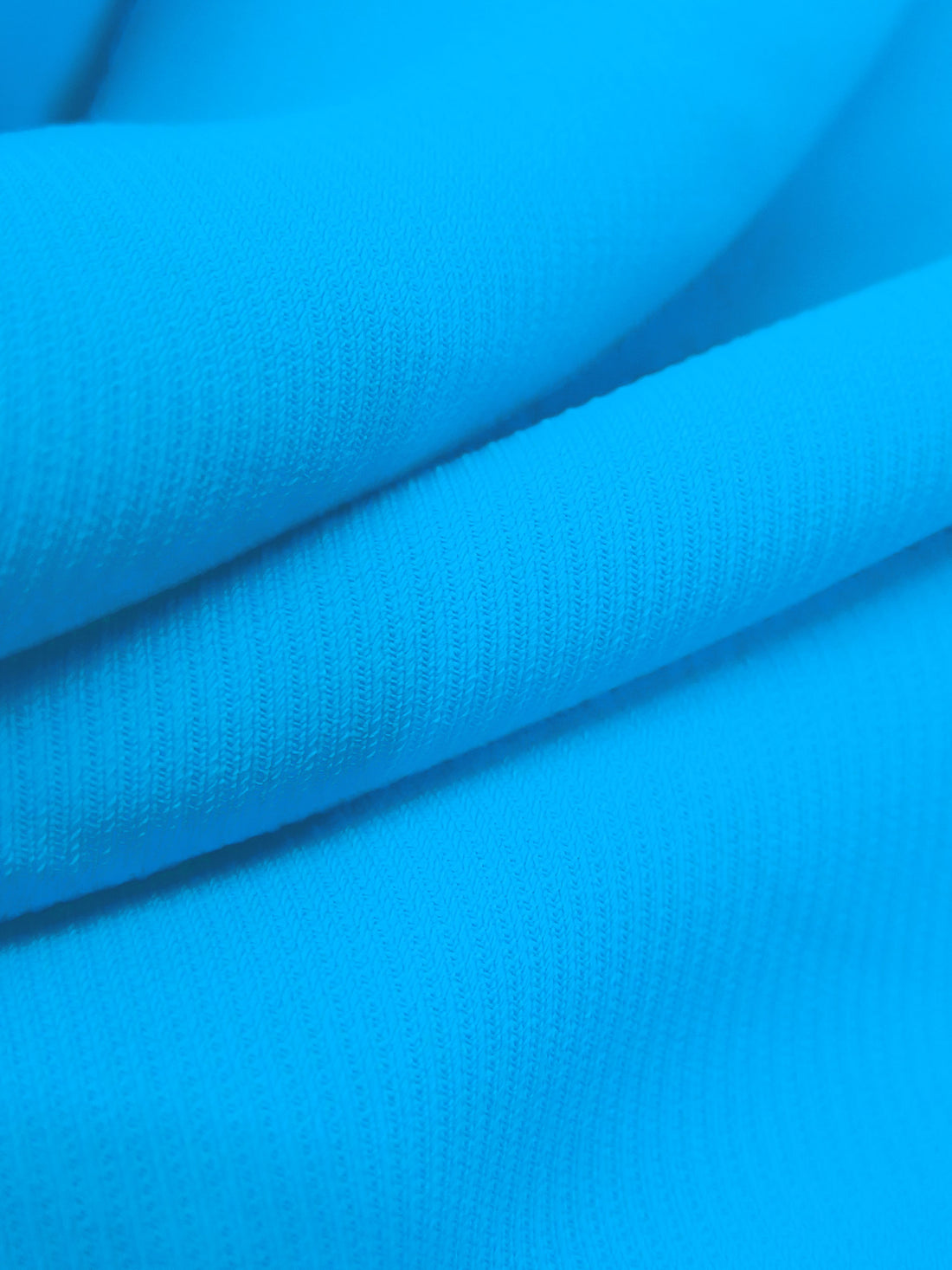 Vivid Cerulean 100% Polyester Micro Twill Blouse Weight Woven - NY Designer - 58W