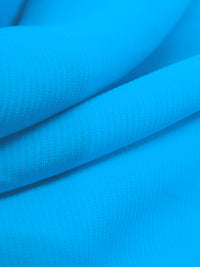 Vivid Cerulean 100% Polyester Micro Twill Blouse Weight Woven - NY Designer - 58W