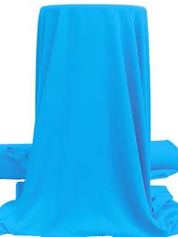 Vivid Cerulean 100% Polyester Micro Twill Blouse Weight Woven - NY Designer - 58W