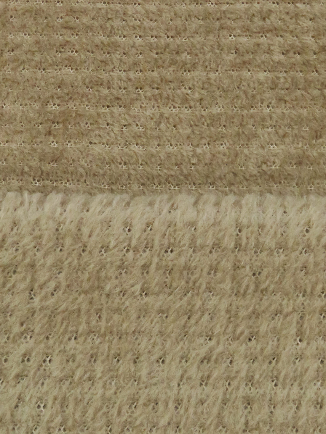 Rattan Brown 100% Polyester Check Weave High Loft Fleece - Polartec - 64W