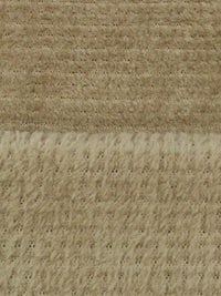 Rattan Brown 100% Polyester Check Weave High Loft Fleece - Polartec - 64W