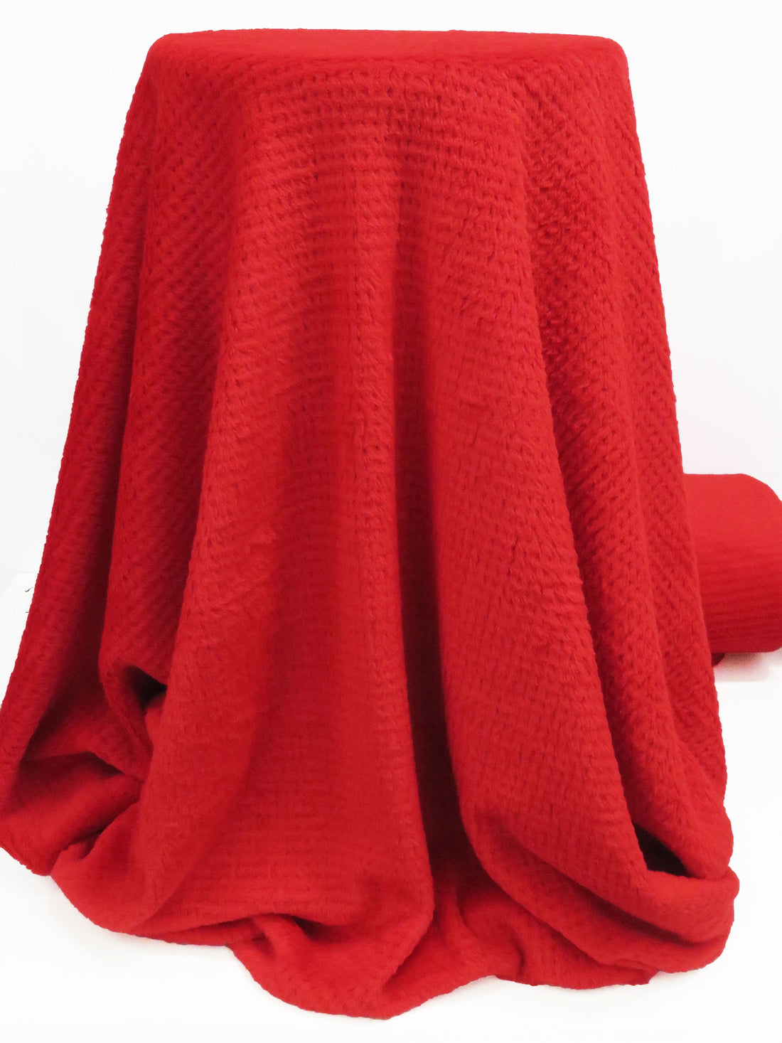 Scarlet 100% Polyester Check Weave High Loft Fleece - Polartec - 62W