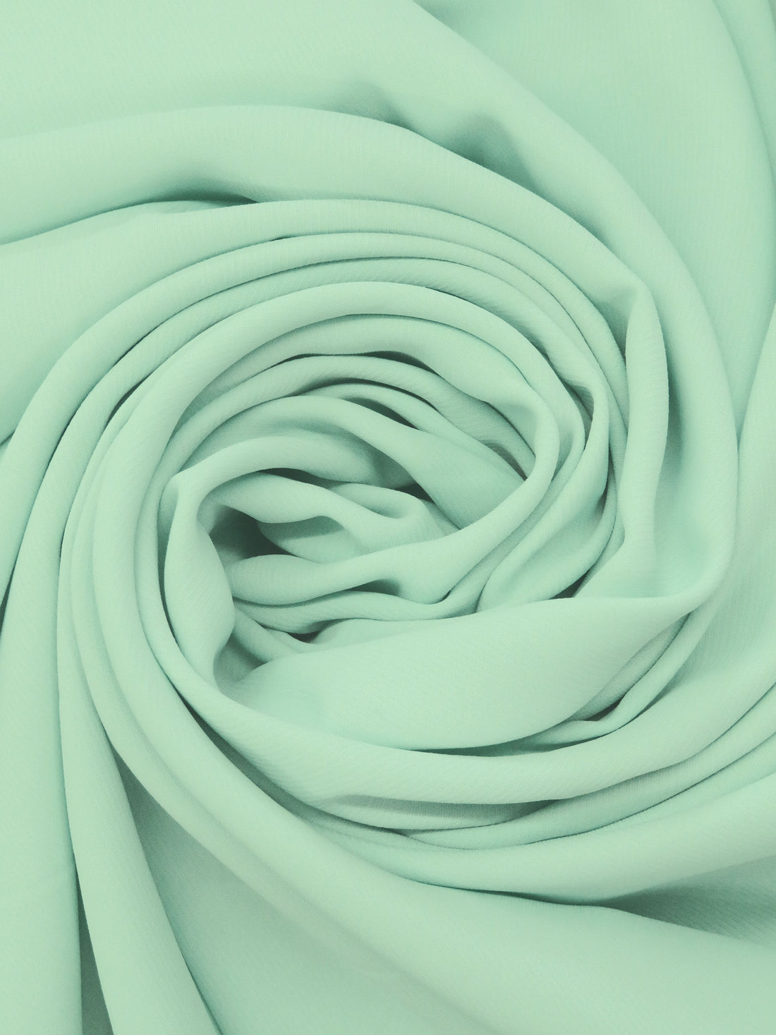 Pale Mint 100% Polyester Micro Twill Blouse Weight Woven - NY Designer - 58W