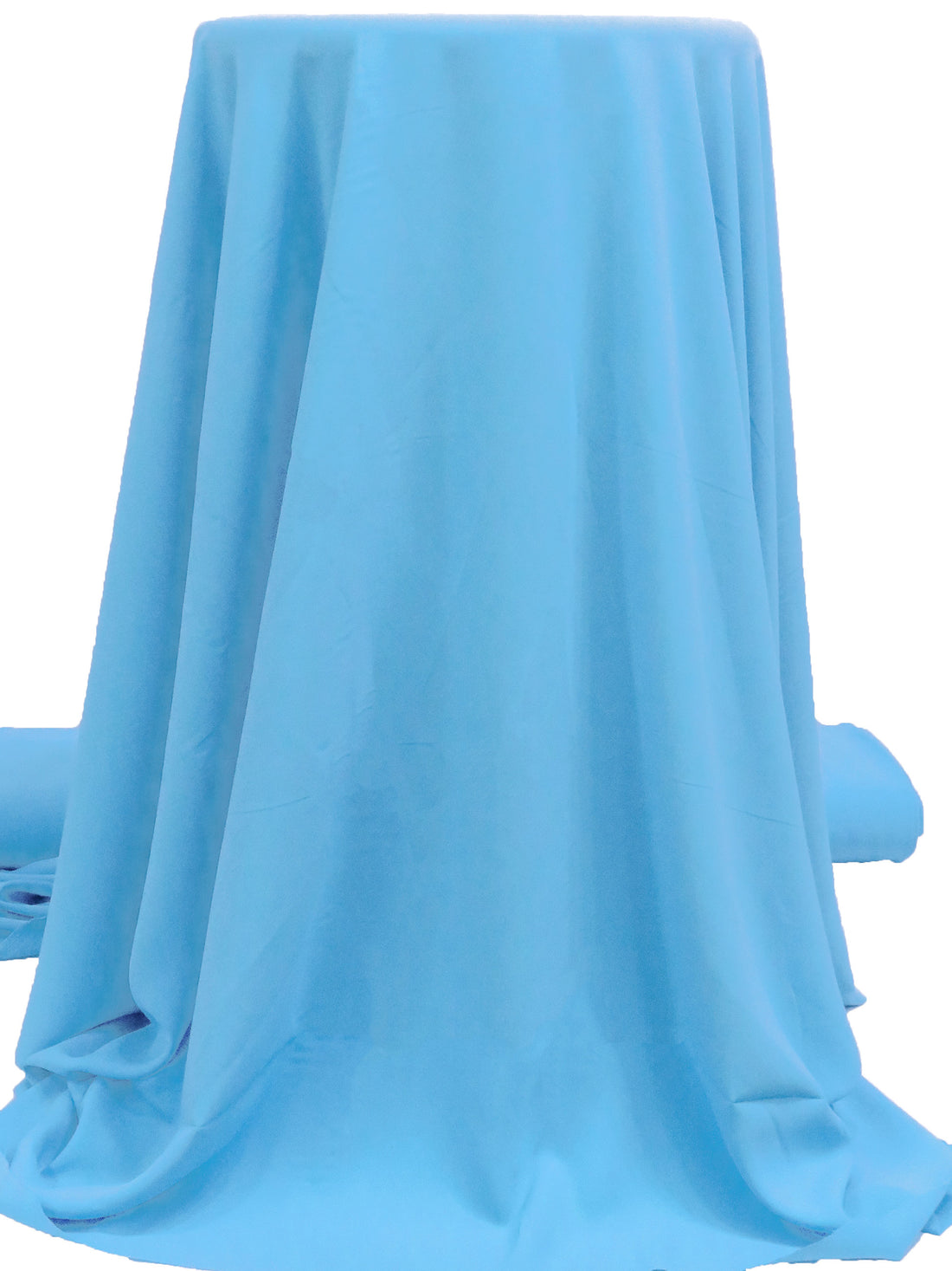 Sky Blue 100% Polyester Micro Twill Blouse Weight Woven - NY Designer - 58W