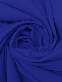 Samsung Blue 100% Polyester Micro Twill Blouse Weight Woven - NY Designer - 58W