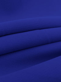 Samsung Blue 100% Polyester Micro Twill Blouse Weight Woven - NY Designer - 58W