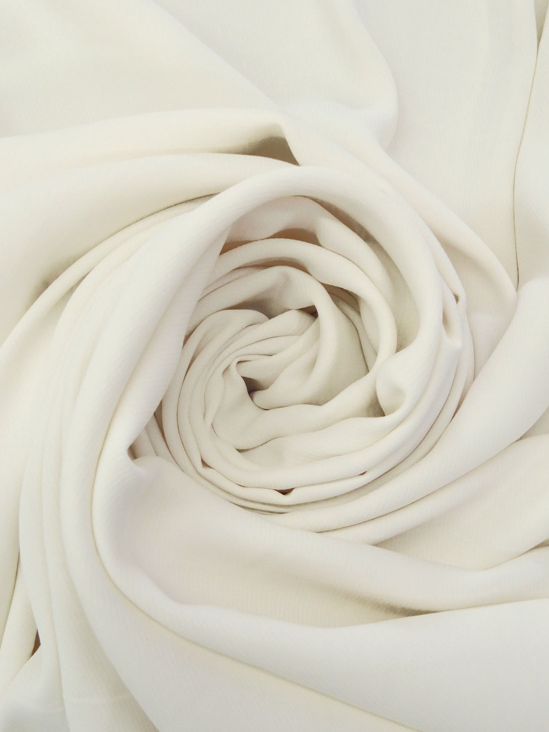 Eggshell 100% Polyester Micro Twill Blouse Weight Woven - NY Designer - 58W