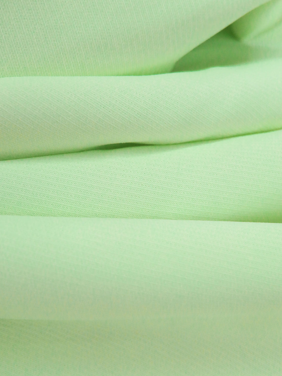 Very Pale Green 100% Polyester Micro Twill Blouse Weight Woven - NY Designer - 58W