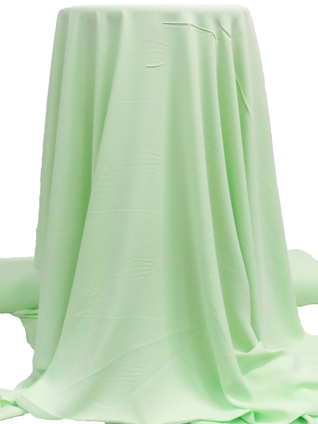 Very Pale Green 100% Polyester Micro Twill Blouse Weight Woven - NY Designer - 58W