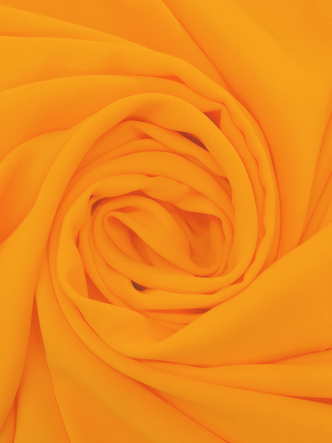 Vivid Marigold 100% Polyester Micro Twill Blouse Weight Woven - NY Designer - 58W