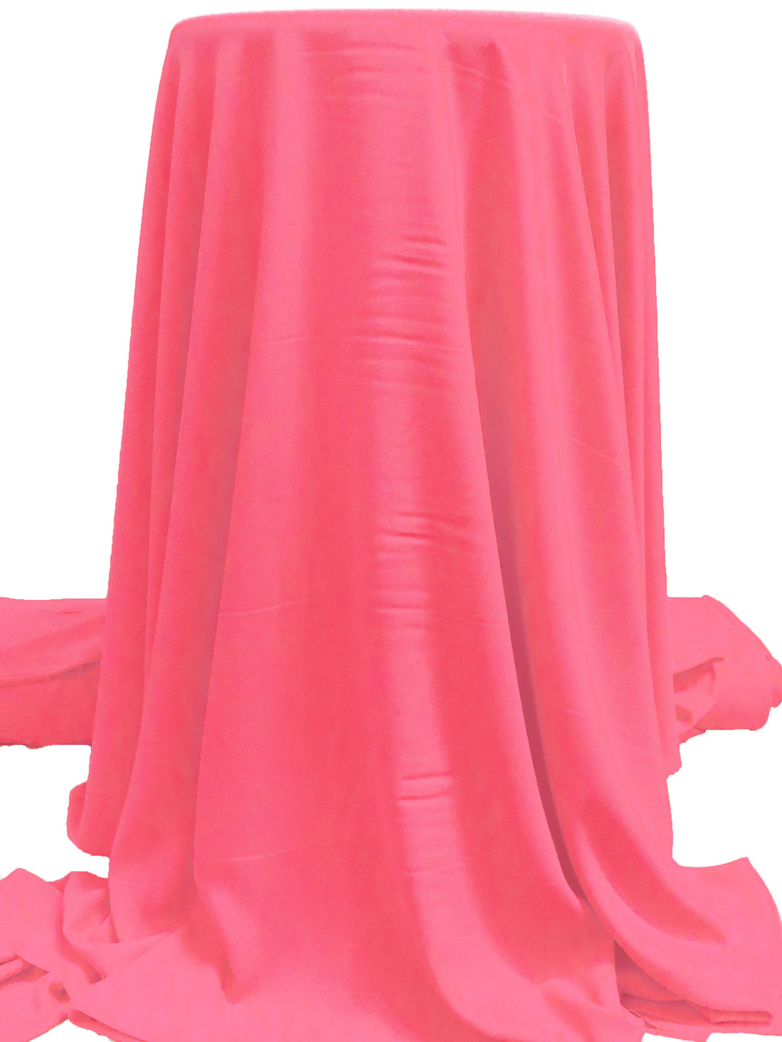 Highlighter Pink 100% Polyester Micro Twill Blouse Weight Woven - NY Designer - 58W