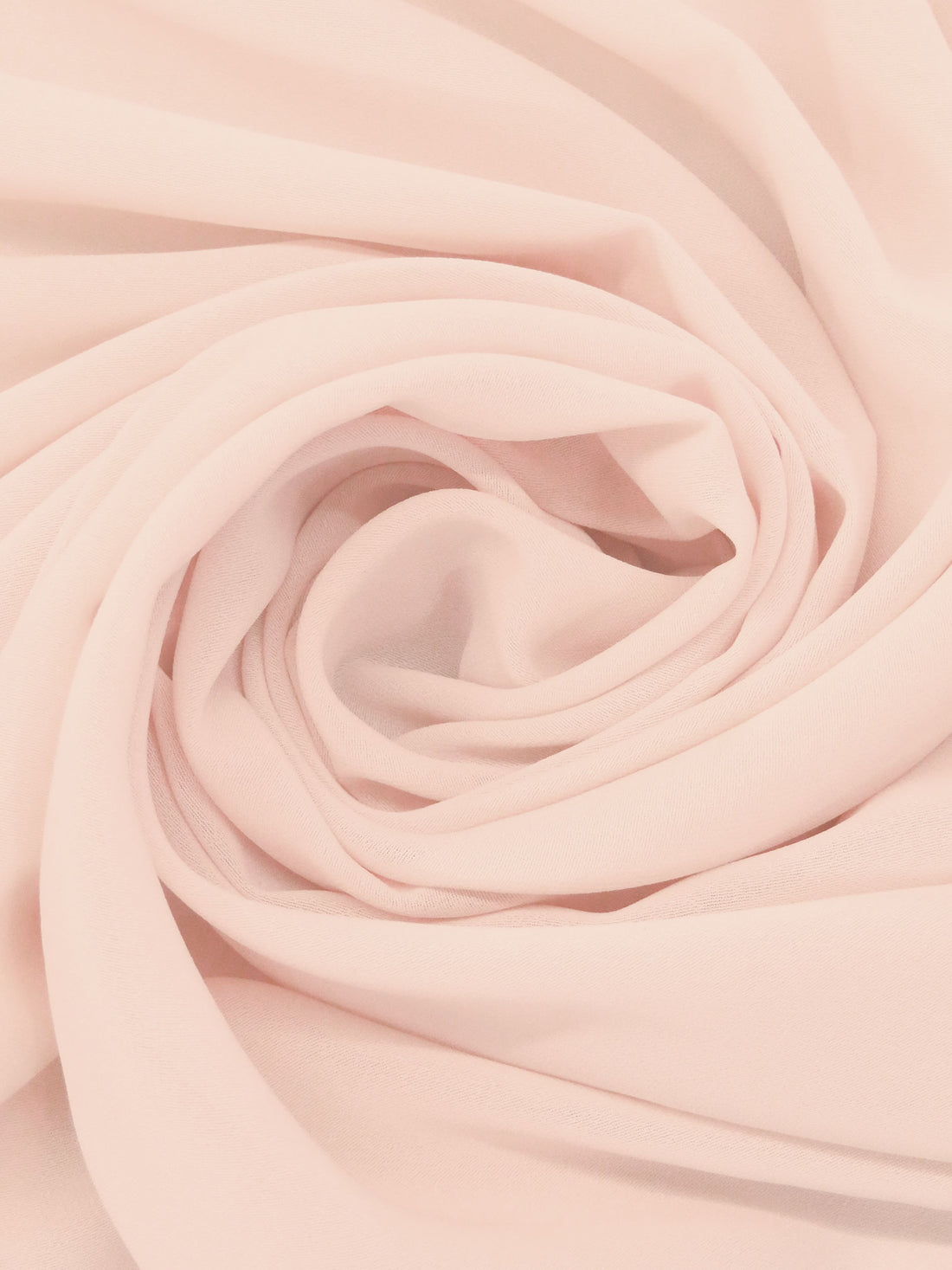 Pale Pink 100% Polyester Chiffon - NY Designer - 55W