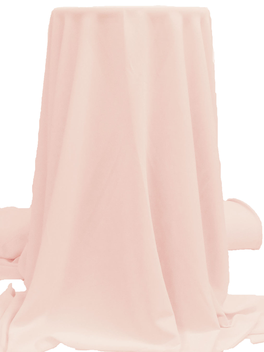 Pale Pink 100% Polyester Chiffon - NY Designer - 55W