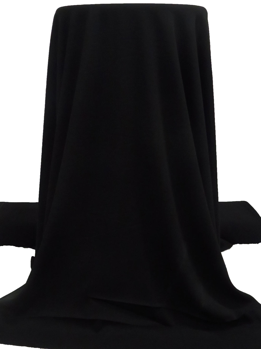 Cauldron Black 100% Polyester Micro Twill Blouse Weight Woven - NY Designer - 57W