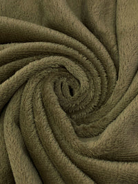 Dark Tan 100% Polyester High Loft Fleece - Polartec - 54W