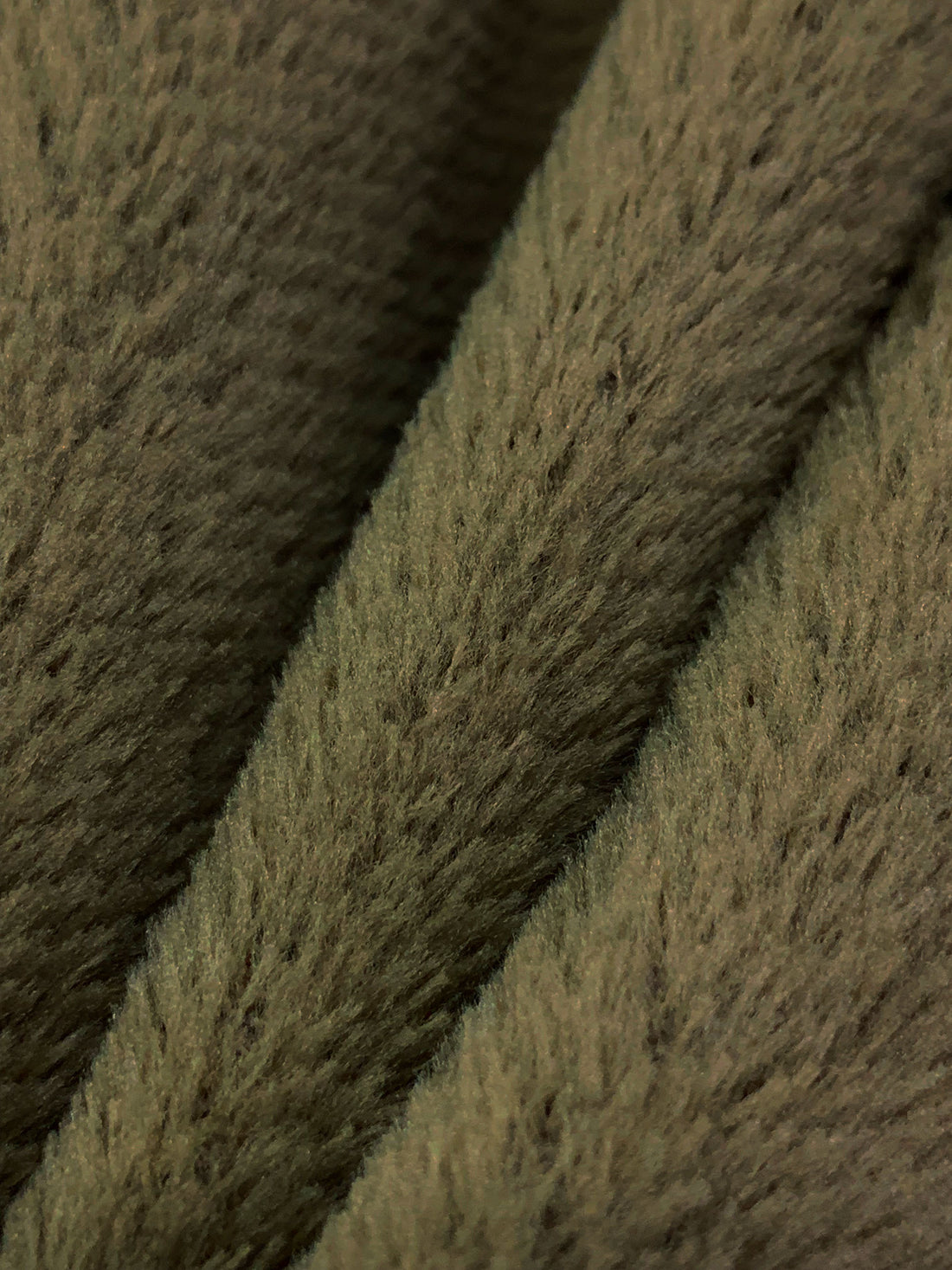 Dark Tan 100% Polyester High Loft Fleece - Polartec - 54W