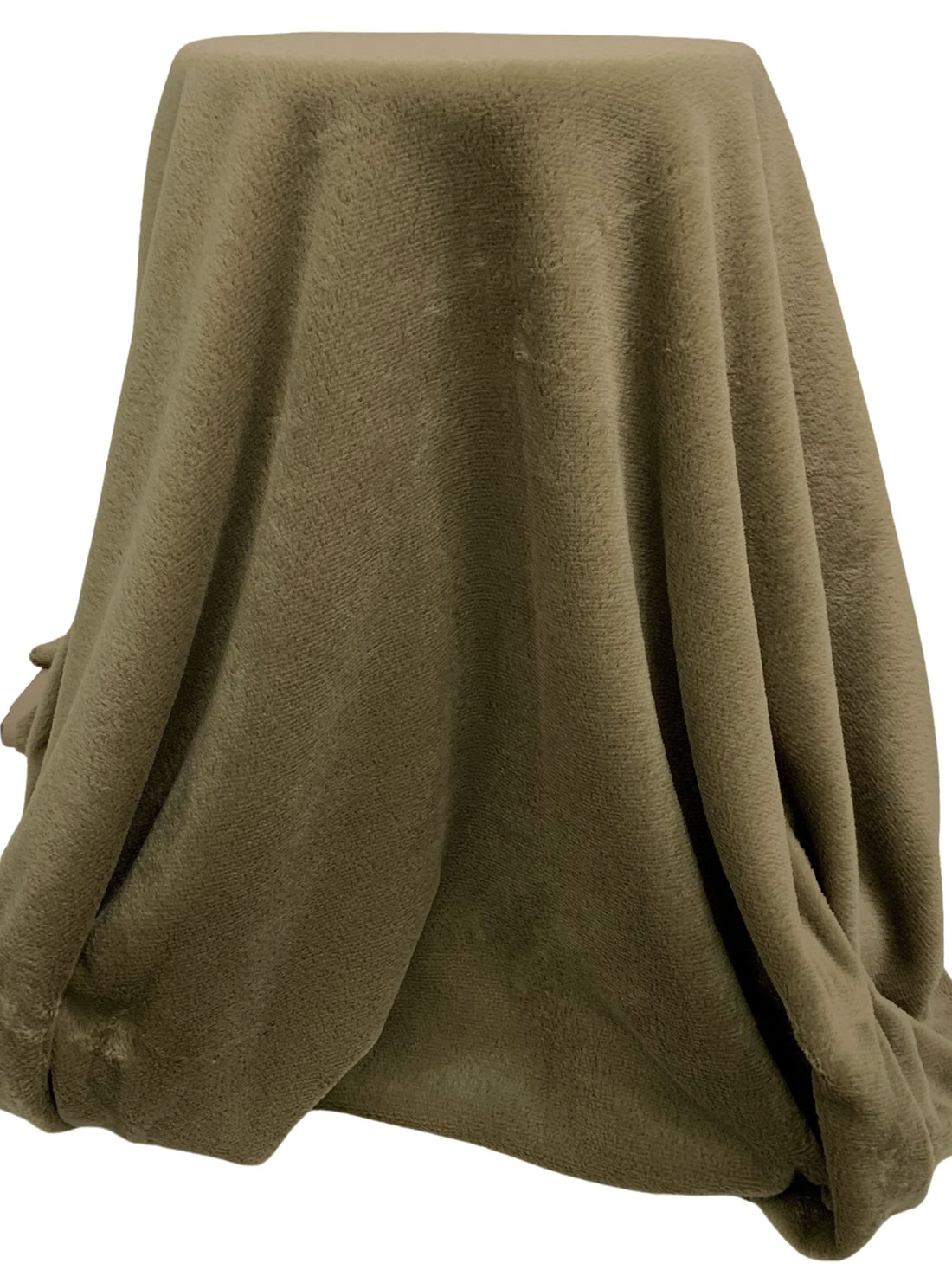 Dark Tan 100% Polyester High Loft Fleece - Polartec - 54W