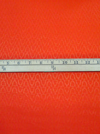 Vermilion Orange 100% Rayon Bells Weave Jacquard Drapey Blouse Weight Woven - NY Designer - 60W