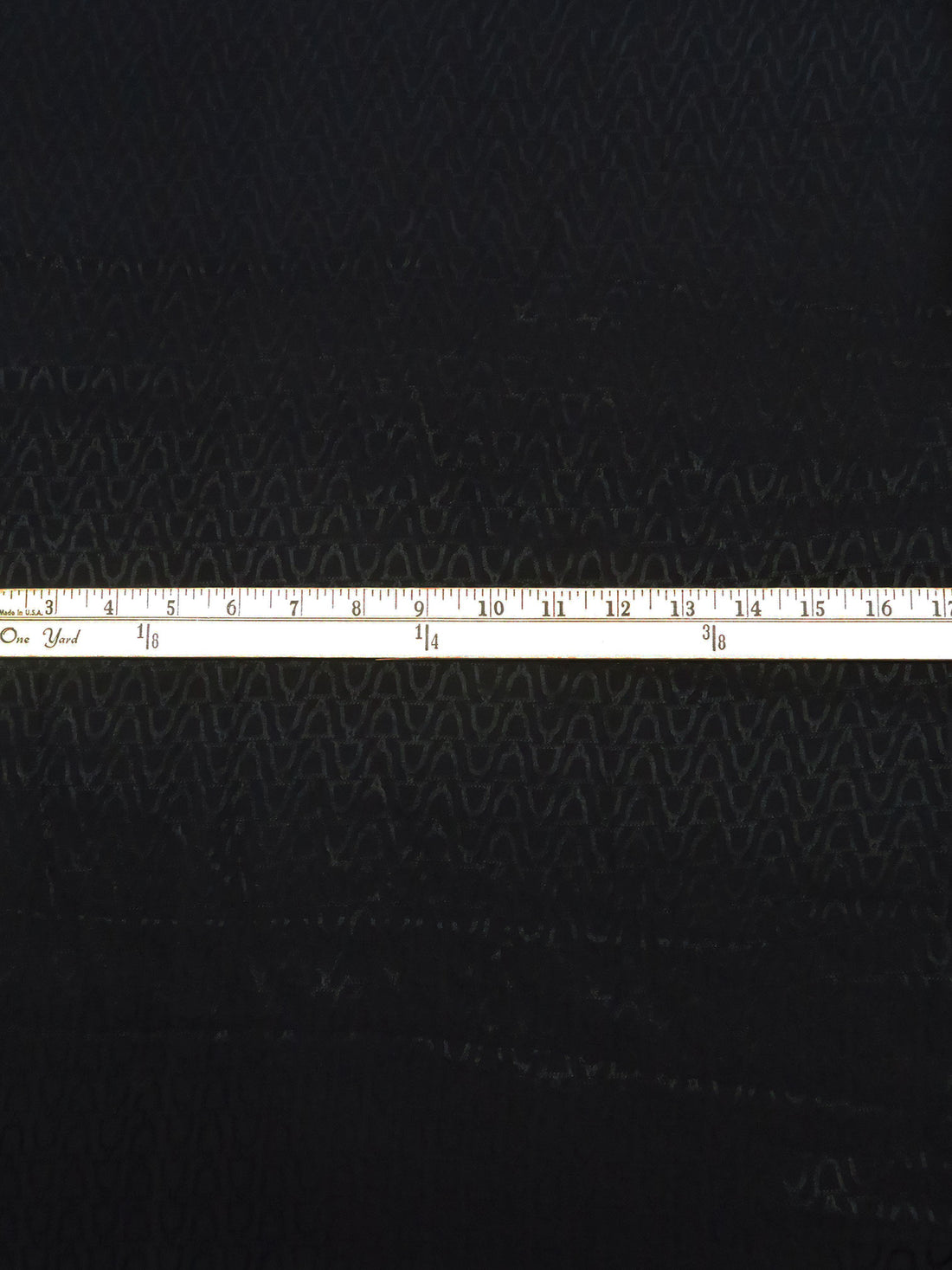 Black 100% Rayon Bells Weave Jacquard Drapey Blouse Weight Woven - NY Designer - 60W