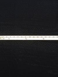 Black 100% Rayon Bells Weave Jacquard Drapey Blouse Weight Woven - NY Designer - 60W