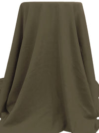 Rikan Brown Wool/Polyester Twill Suiting - NY Designer - 60W