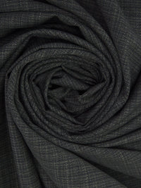 Dark Charcoal Gray/Light Gray Virgin Wool/Nylon/Lycra Tweed Stretch Suiting - NY Designer - 60W